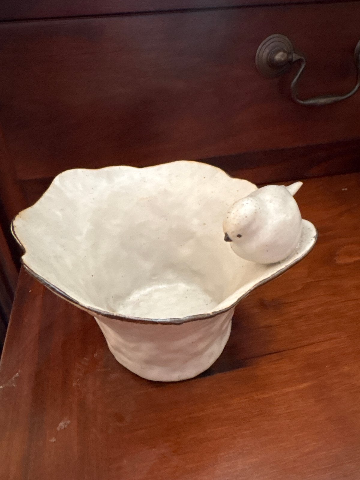 Keramische schaal met vogeldecoratie, Ophalen of Verzenden