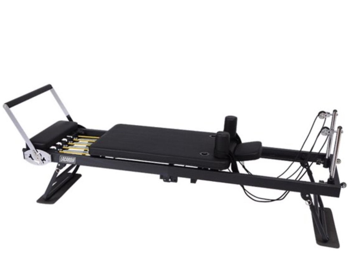 Pilates Reformer Bank Zwart - Thuis Workout Buikspieren, Ophalen, Nieuw, Buik, Fitnessbank