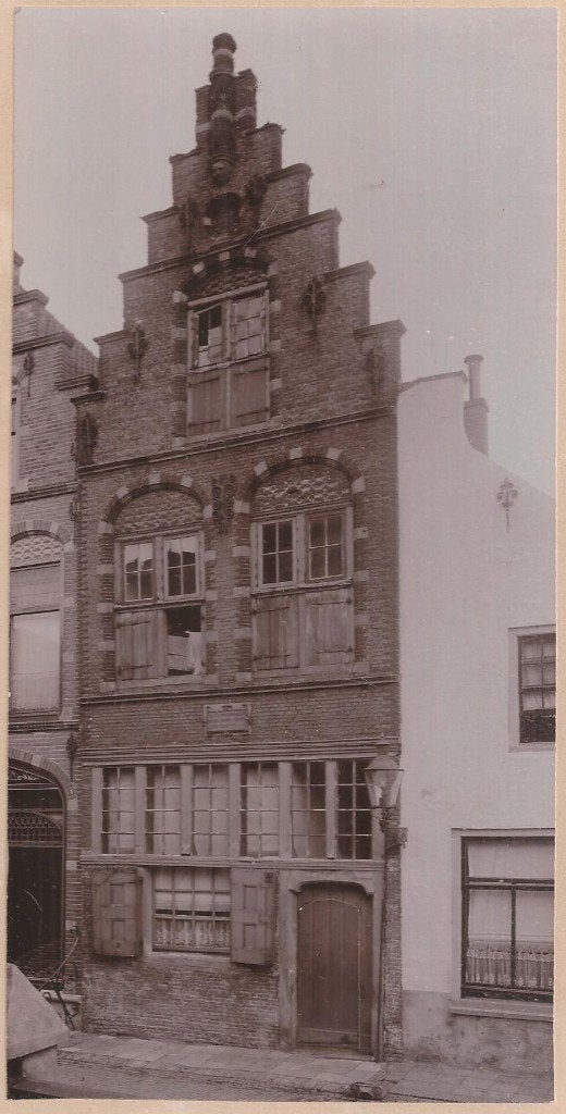 Oudewater Huis de Ark originele foto ca. 1900 A. Bos Jr., Antiek en Kunst, Kunst | Tekeningen en Foto's, Ophalen of Verzenden