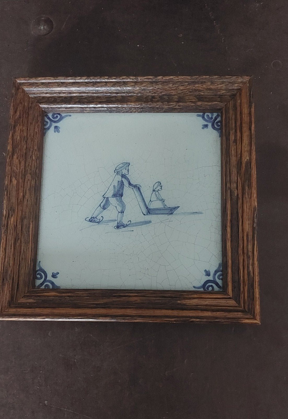oud wandbordje, Ophalen of Verzenden