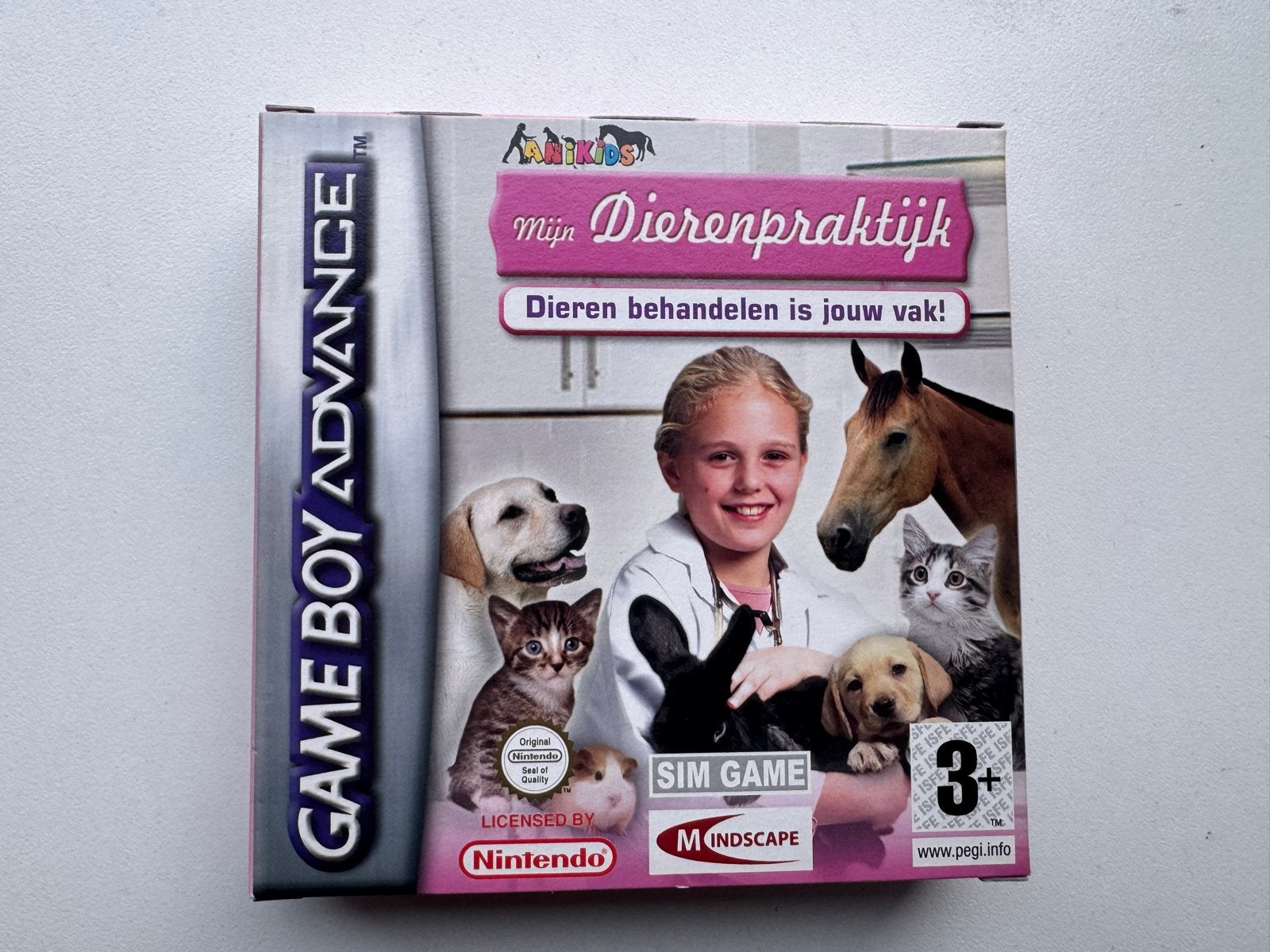 Mijn Dierenpraktijk - Game Boy Advance (GBA), 1 speler, Ophalen of Verzenden, Zo goed als nieuw, Vanaf 3 jaar
