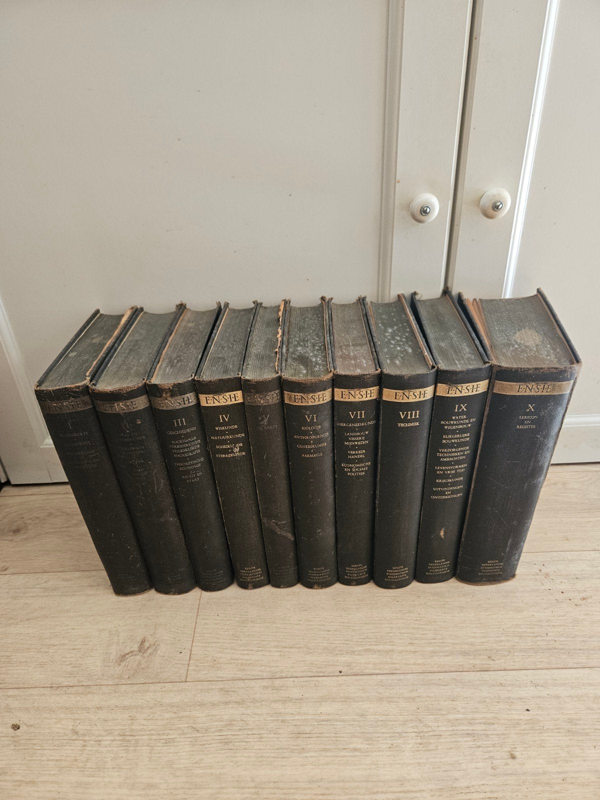 Eerste Nederlandse Systematisch Ingerichte Encyclopaedie, Complete serie, Algemeen, Ophalen, Gelezen