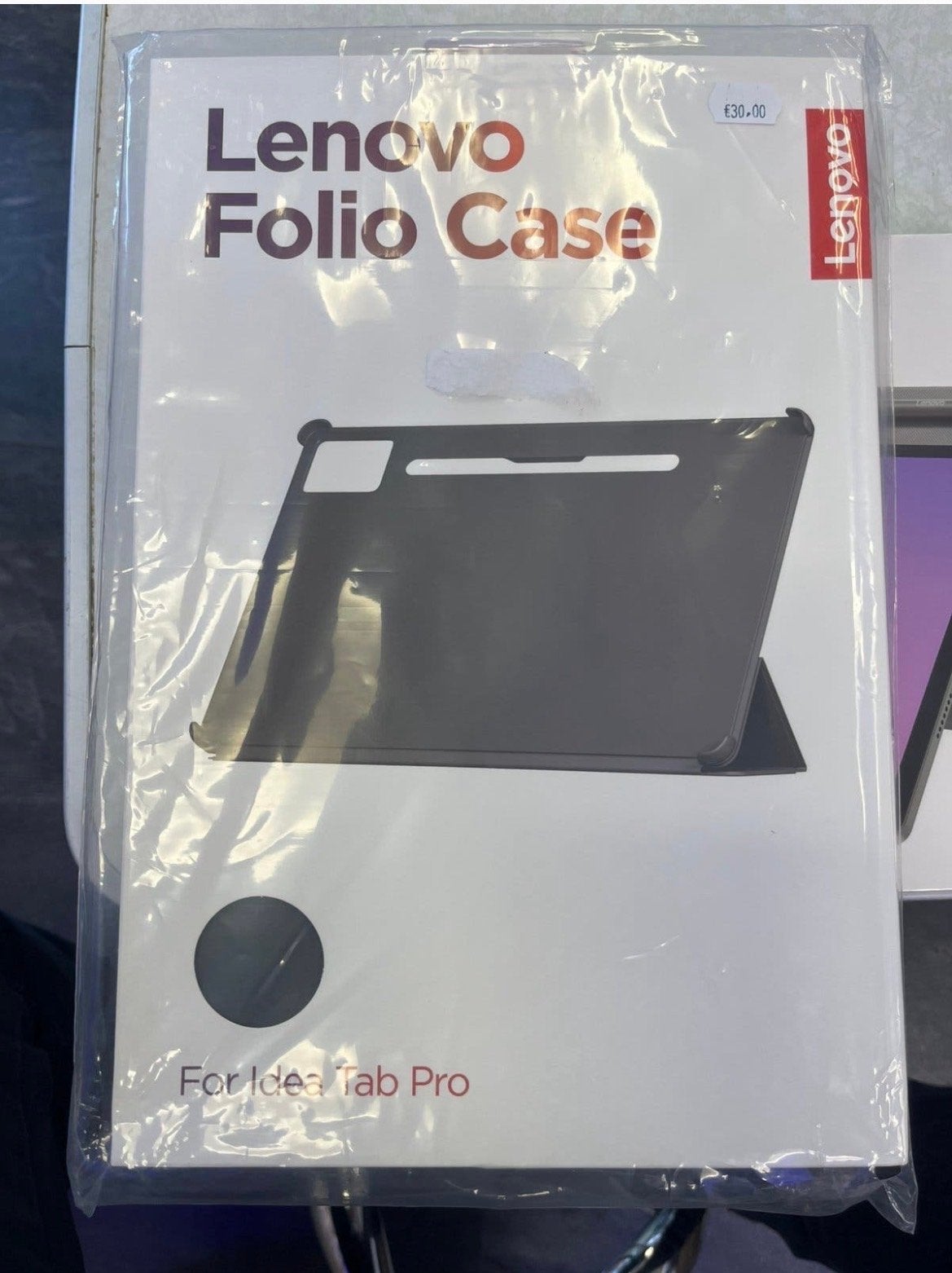 Lenovo Idea Tab Pro Hoesje: Grijs - Nieuw & geseald -Factuur, Computers en Software, Nieuw, 12 inch, Ophalen of Verzenden, Bescherming achterkant