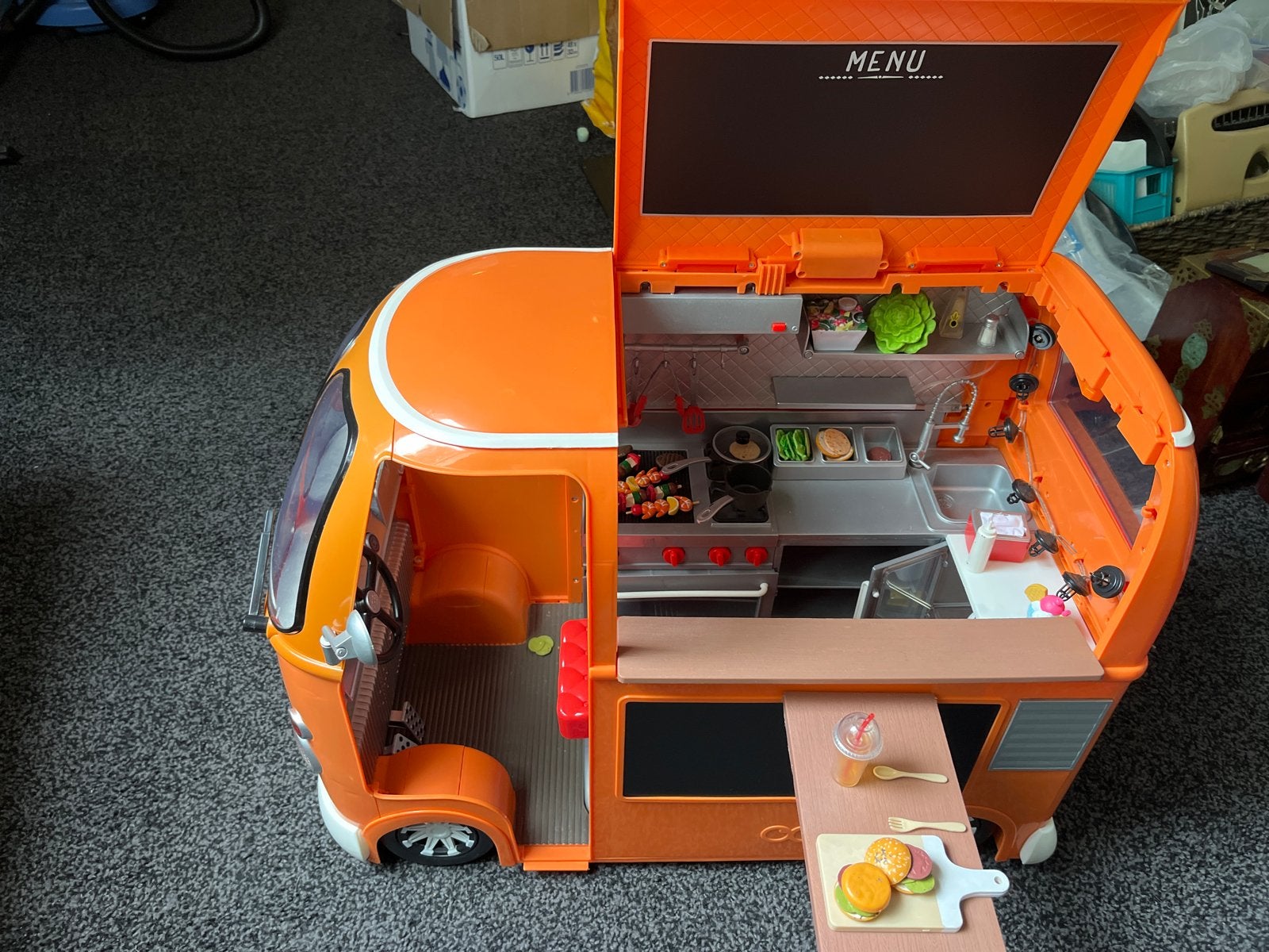 Leuke speelgoed foodtruck voor uren speelplezier, Ophalen, Gebruikt