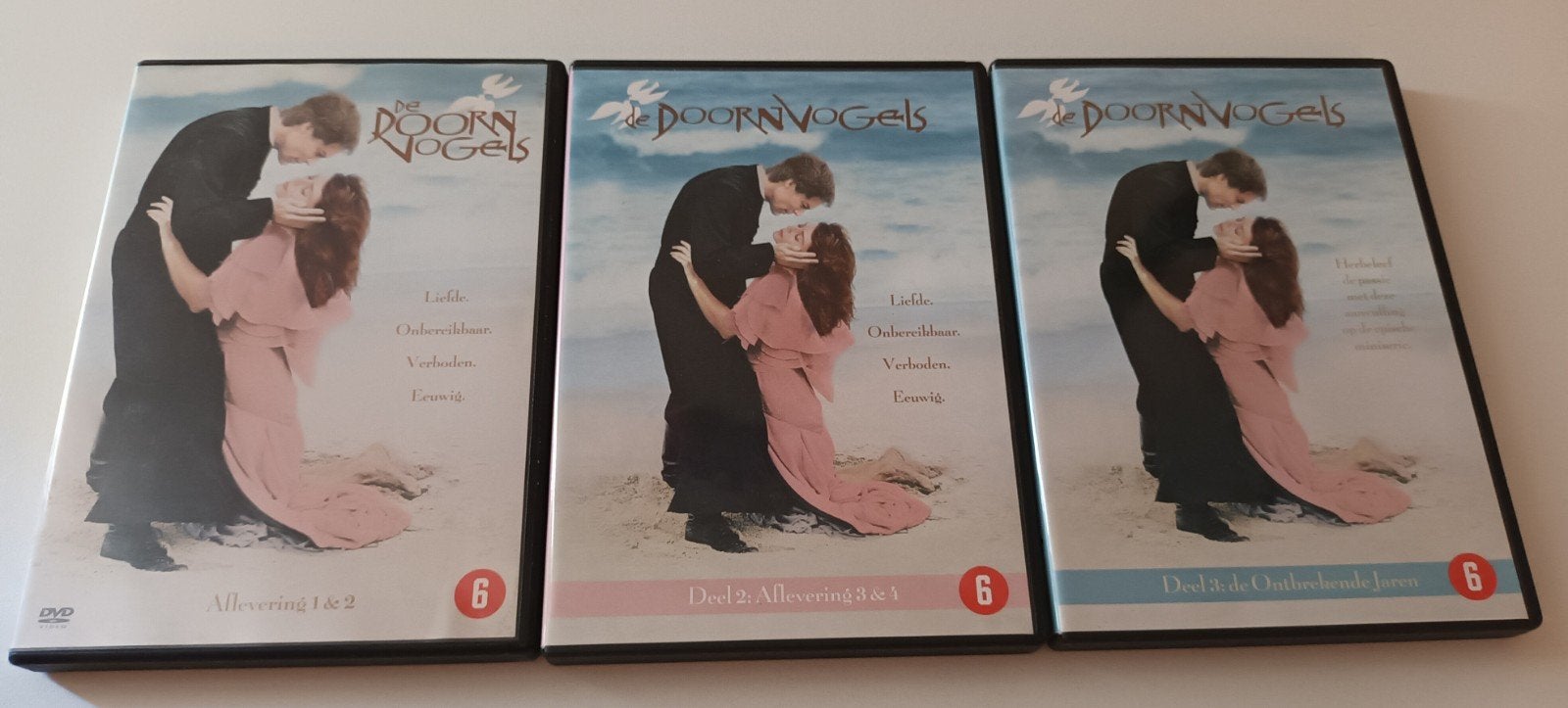 dvd complete reeks De Doornvogels, Verzenden, Zo goed als nieuw