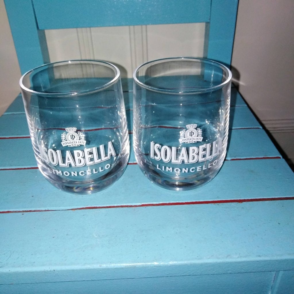 Isolabella Limoncello glazen rond laag, Ophalen, Glas of Glazen, Gebruikt, Glas