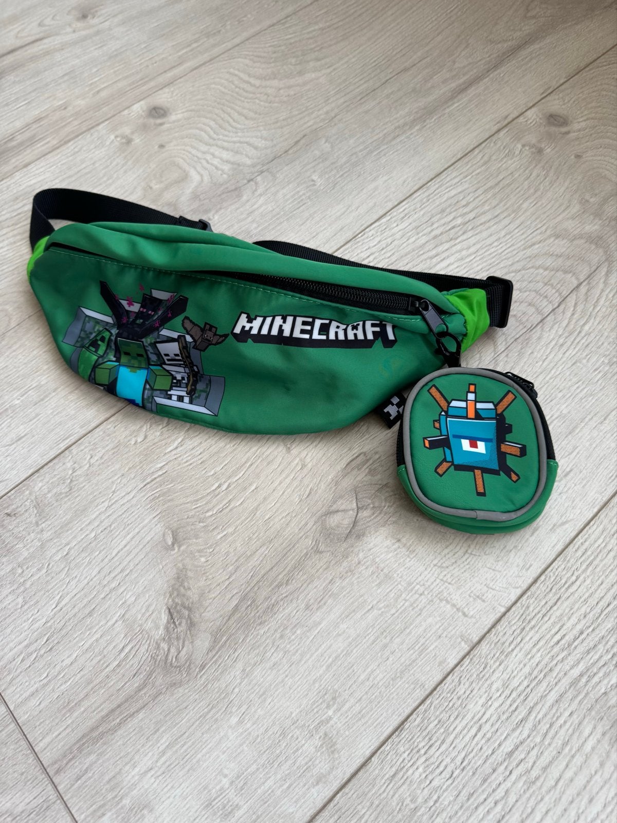 Minecraft heuptas met klein tasje - Groen Zara, Ophalen of Verzenden, Nieuw, Groen, Overige merken