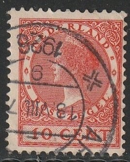 Nederland 1926 182A Wilhelmina 10c, Gest, Postzegels en Munten, Postzegels | Nederland, Ophalen of Verzenden, T/m 1940, Gestempeld