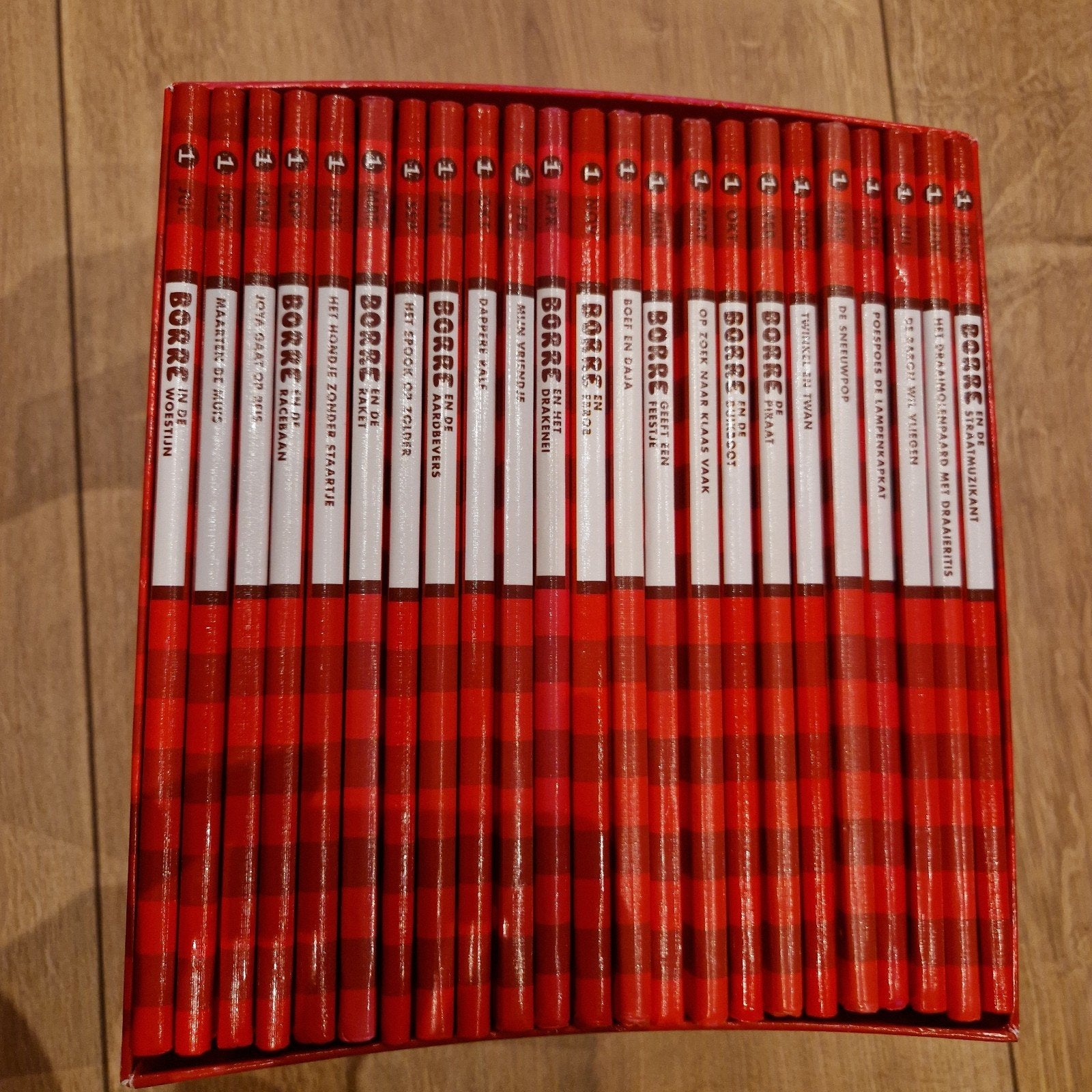 Set van 23 Borre boekjes groep 1 in verzamelbox- Als nieuw!, Ophalen of Verzenden, Zo goed als nieuw, Fictie algemeen