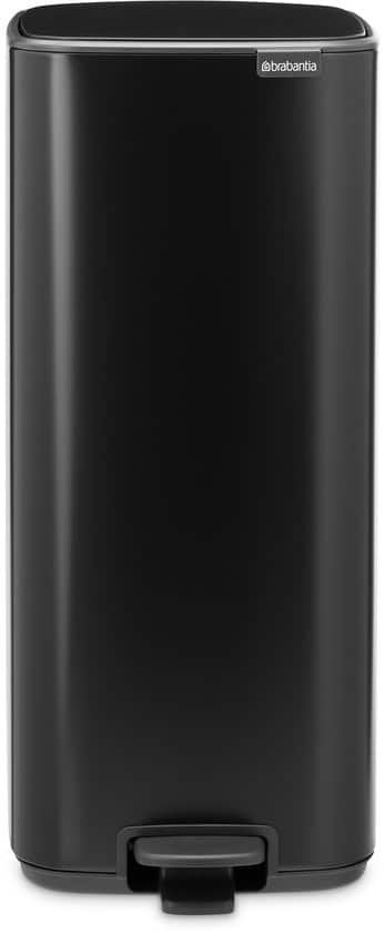 Brabantia Bo Pedaalemmer - 30 liter - Matt Black, Huis en Inrichting, Triple J Online, Info@triplejonline.nl, De Spinnekop 9