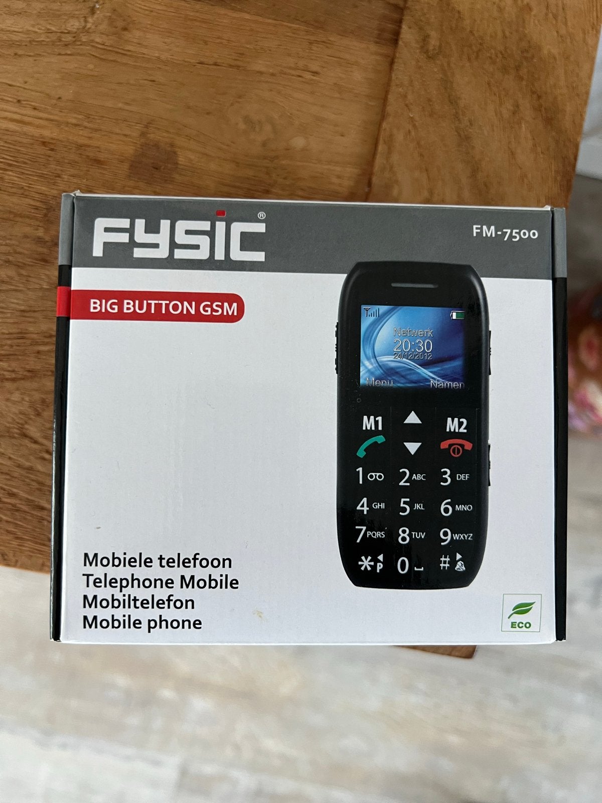 Fysic FM-7500 Seniorentelefoon met grote knoppen, Ophalen, Geen camera, Nieuw, Klassiek of Candybar