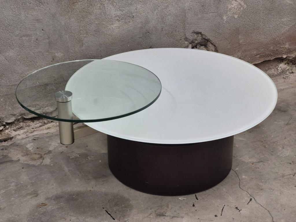 vintage design salontafel musterring, Huis en Inrichting, Ophalen, 50 tot 100 cm, Rond, 50 tot 100 cm