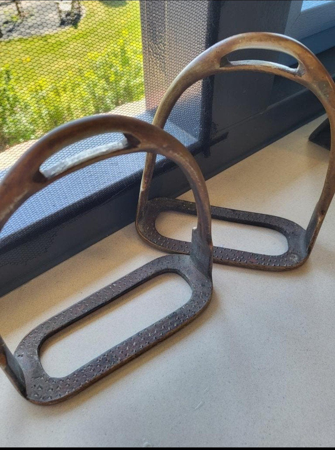 vintage stijgbeugels, Ophalen