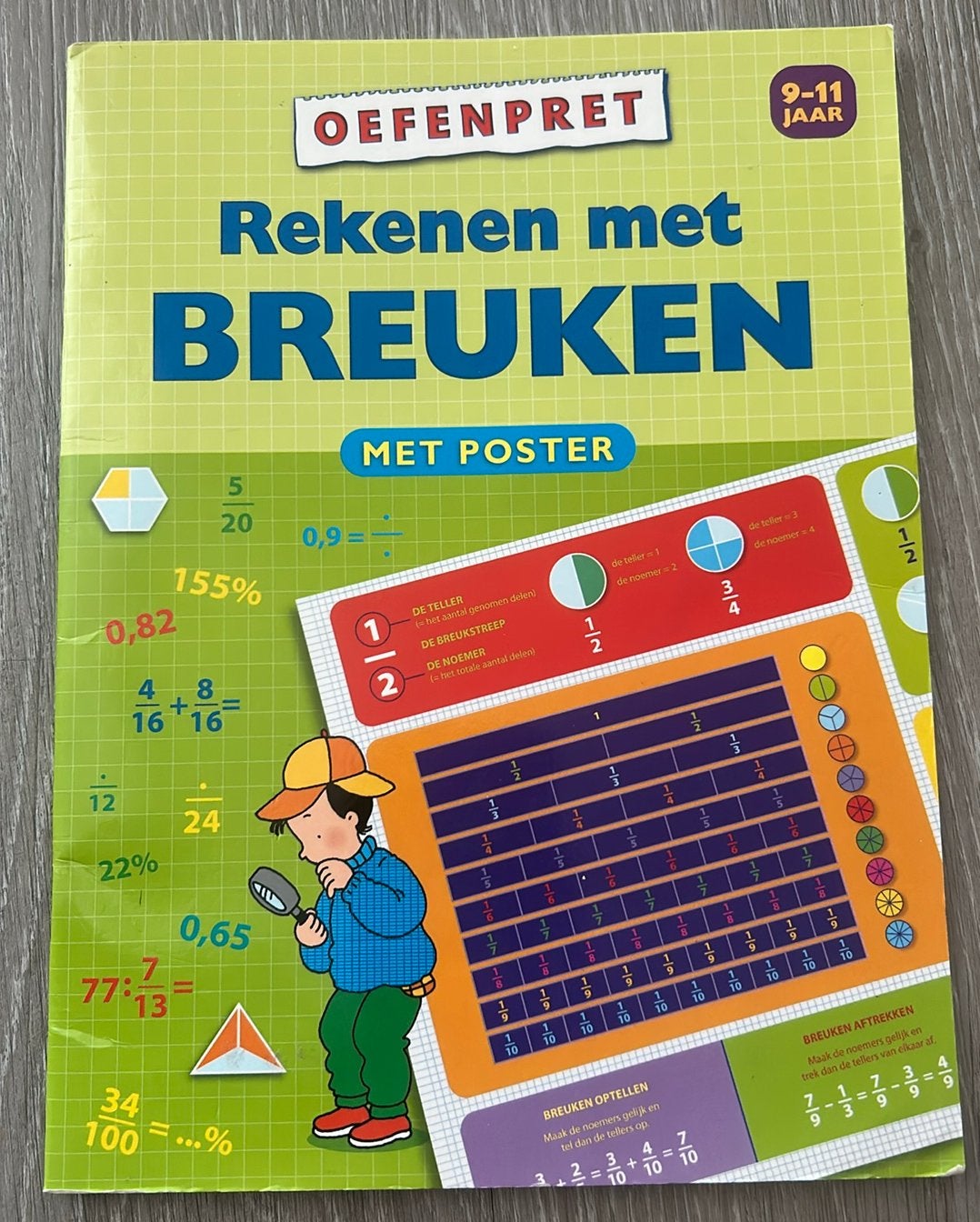 Rekenen met breuken 9-11 jaar groep 5-8, Ophalen of Verzenden, Zo goed als nieuw, Overige niveaus, Nederlands