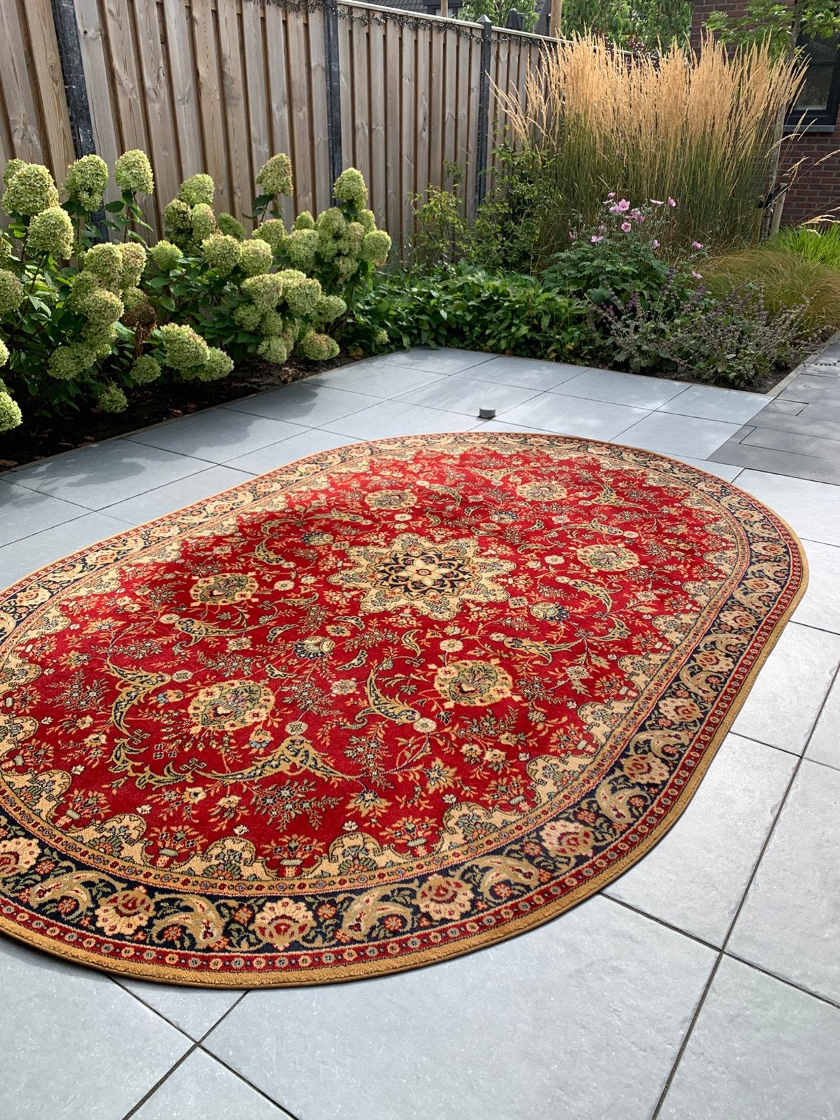 Prachtig Ovaal Vintage Vloerkleed Louis de Poortere., Ophalen, Zo goed als nieuw, Rechthoekig, 200 cm of meer