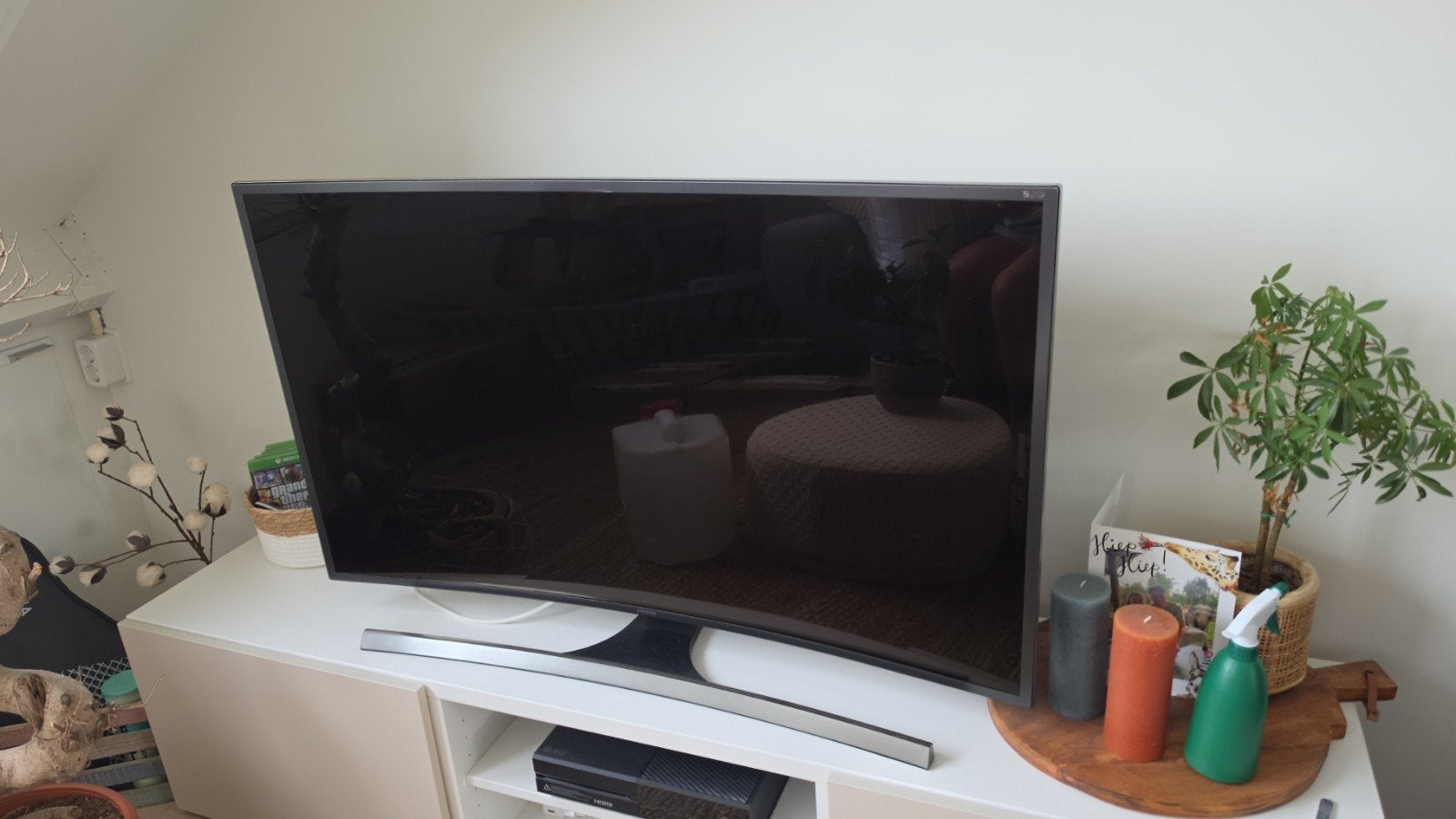 Smart TV Samsung 48 inch 4K UHD Curved, Ophalen, 50 Hz, Zo goed als nieuw, Samsung