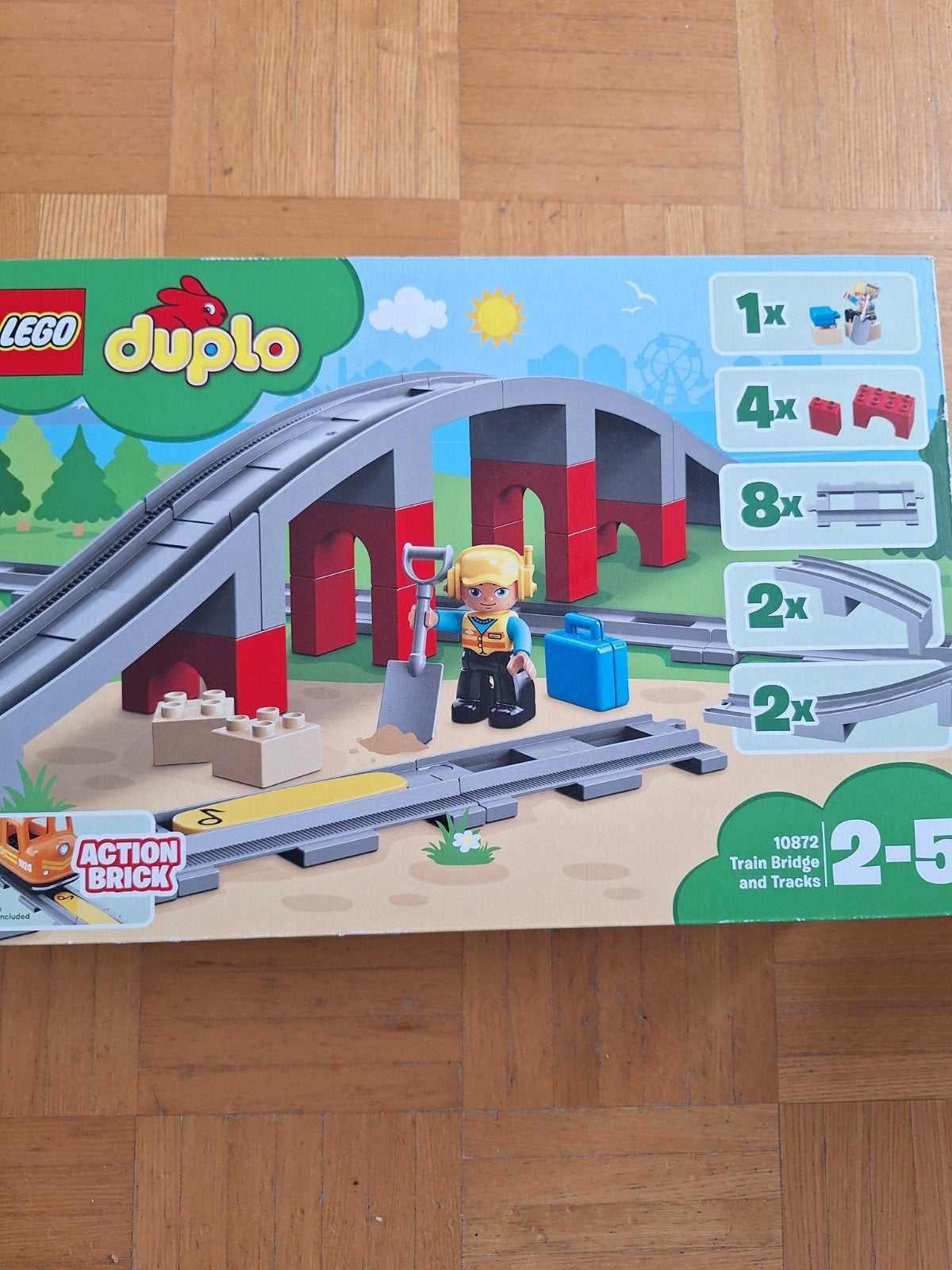 Nieuw Lego Duplo Treinbrug en Rails (10872), Overige thema's, Lego, Nieuw, Ophalen of Verzenden