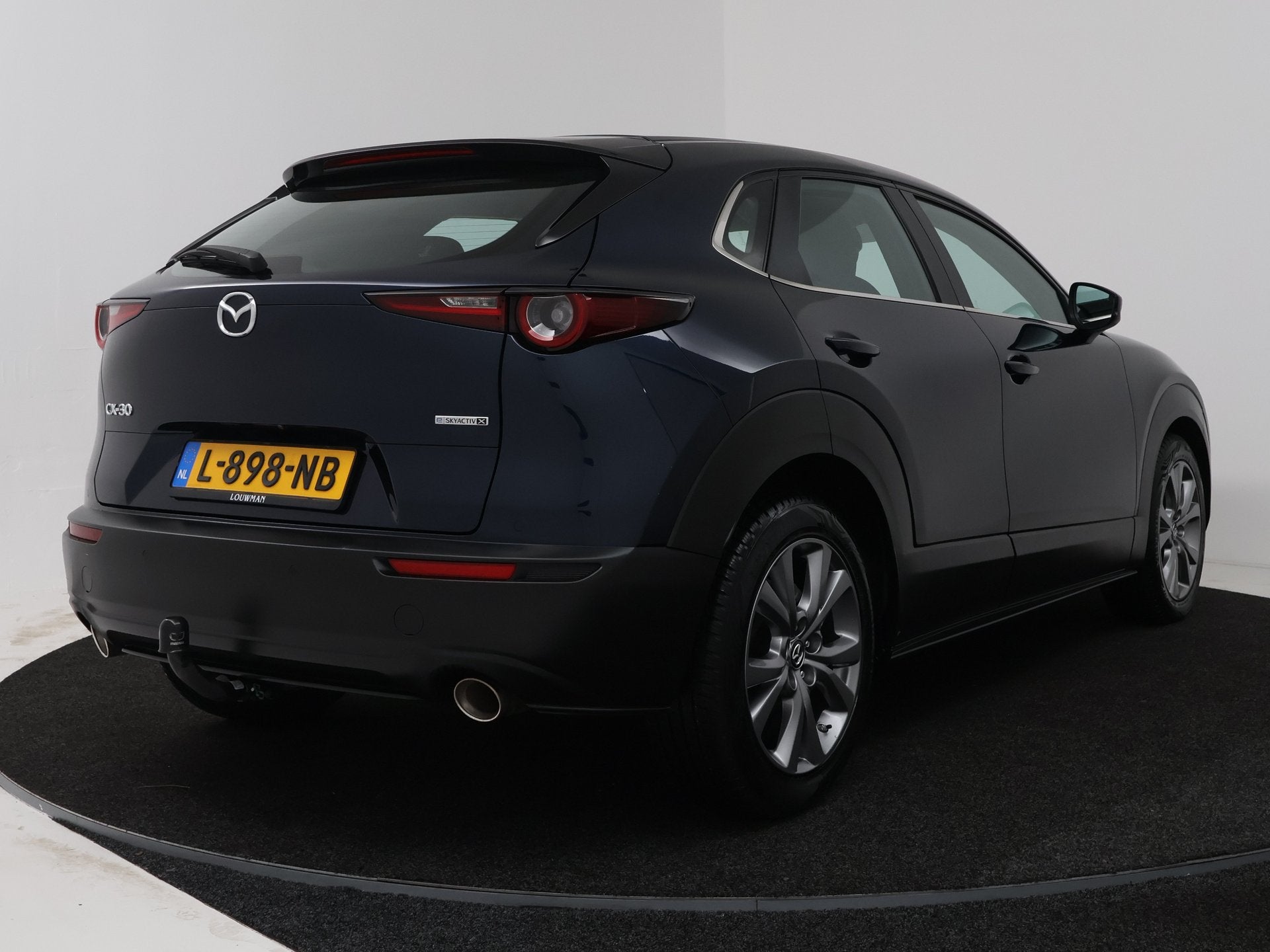 Mazda CX-30 2.0 e-SkyActiv-X M Hybrid Comfort Gratis-museum-, Gebruikt, Blauw, Bedrijf, Automatische klimaatregeling