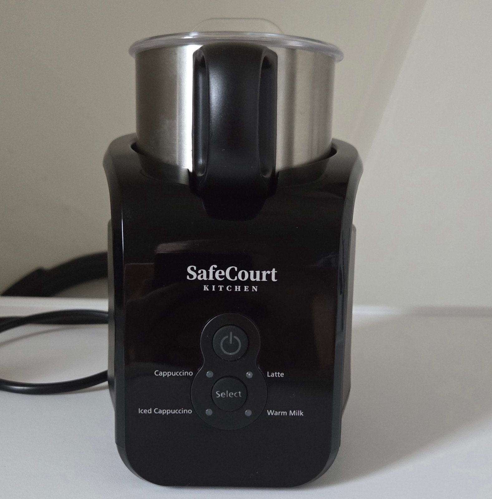 safecourt melkopschuimer met onbekend defect, Witgoed en Apparatuur, Melkopschuimers, Ophalen of Verzenden, Gebruikt, Elektrische melkopschuimer