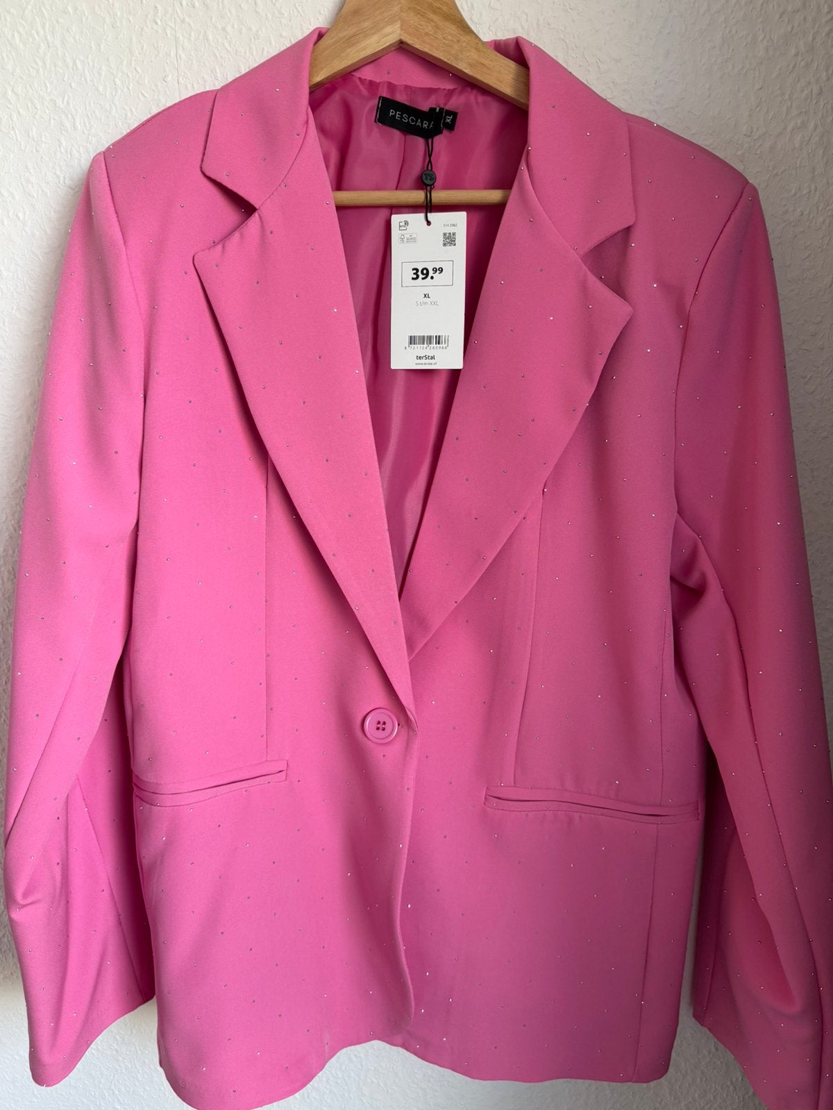 Nieuwe roze blazer, Kleding | Dames, Ophalen of Verzenden, Nieuw, Maat 42/44 (L), Roze