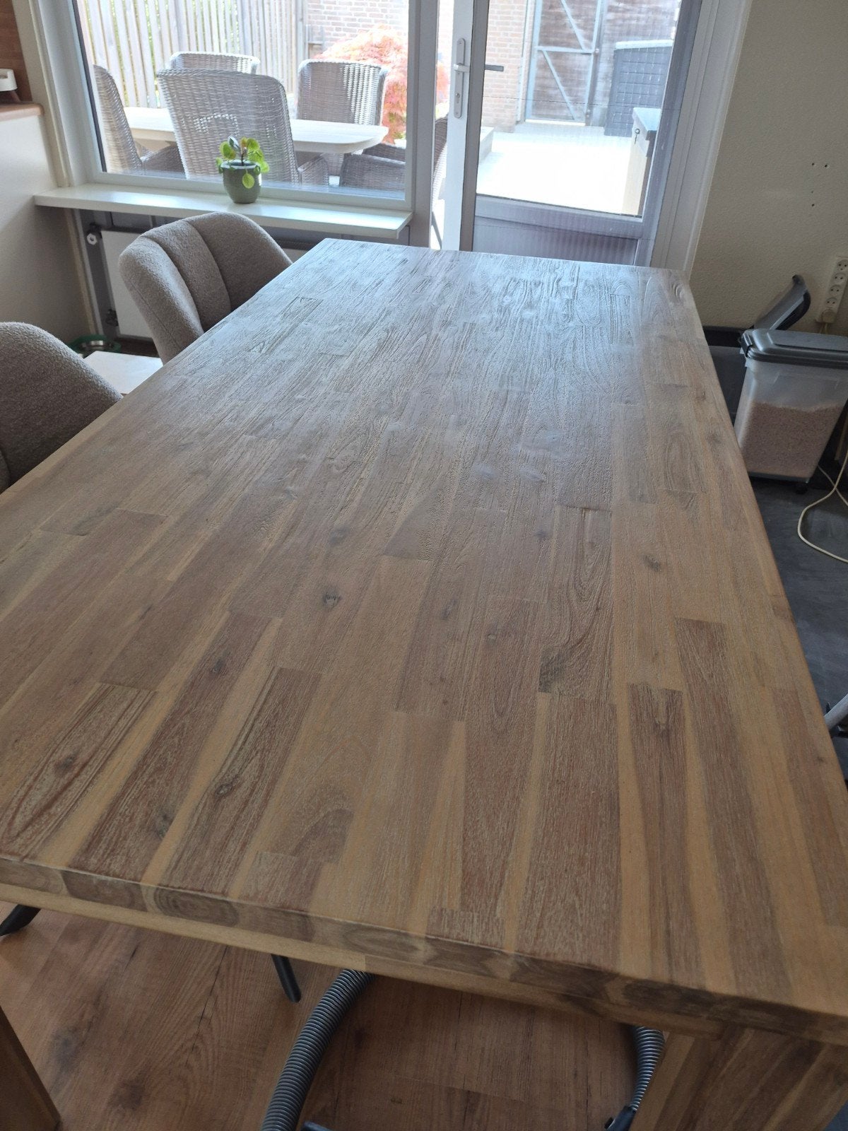 eettafel, Huis en Inrichting, Tafels | Eettafels, Ophalen, Gebruikt, 50 tot 100 cm, 150 tot 200 cm