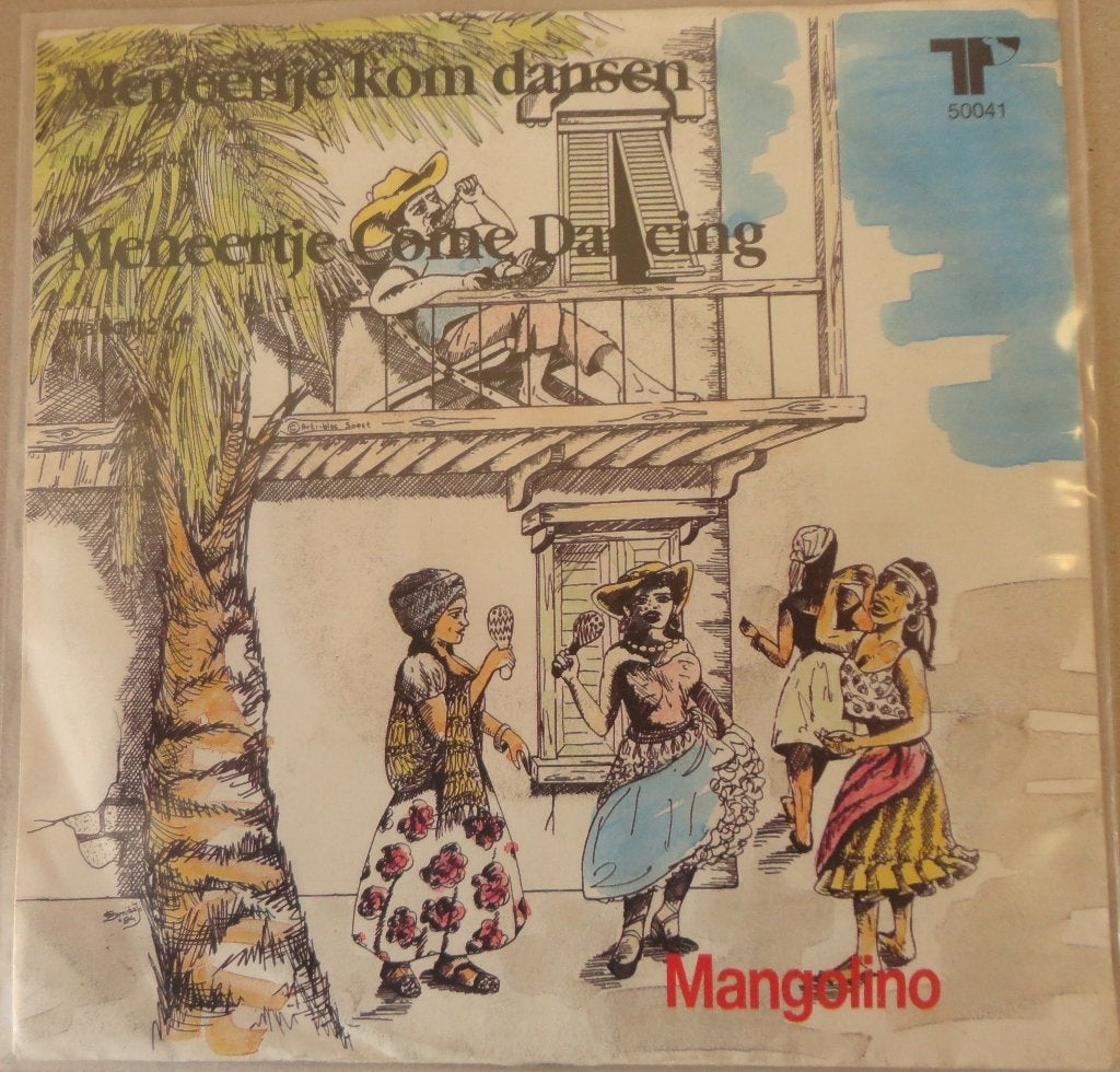 Mangolino > Meneertje kom dansen, Ophalen of Verzenden, Gebruikt, 7 inch, Nederlandstalig