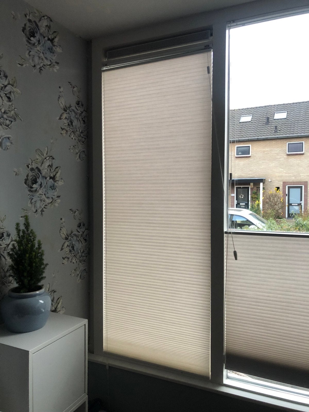 Plissé gordijn * Bottum-up Top-down* Van €500,- voor €30,-!, Huis en Inrichting, Stoffering | Gordijnen en Lamellen, Gebruikt