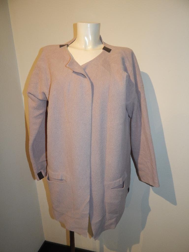 Henriette Steffensen poeder roze fleece achtig net vest M, Maat 38/40 (M), Henriette Steffensen, Verzenden, Zo goed als nieuw