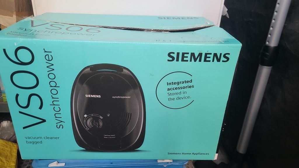Siemens VS06 Synchropower stofzuiger - Nieuw in doos, Ophalen of Verzenden, Nieuw, Stofzak, 1600 tot 2000 watt