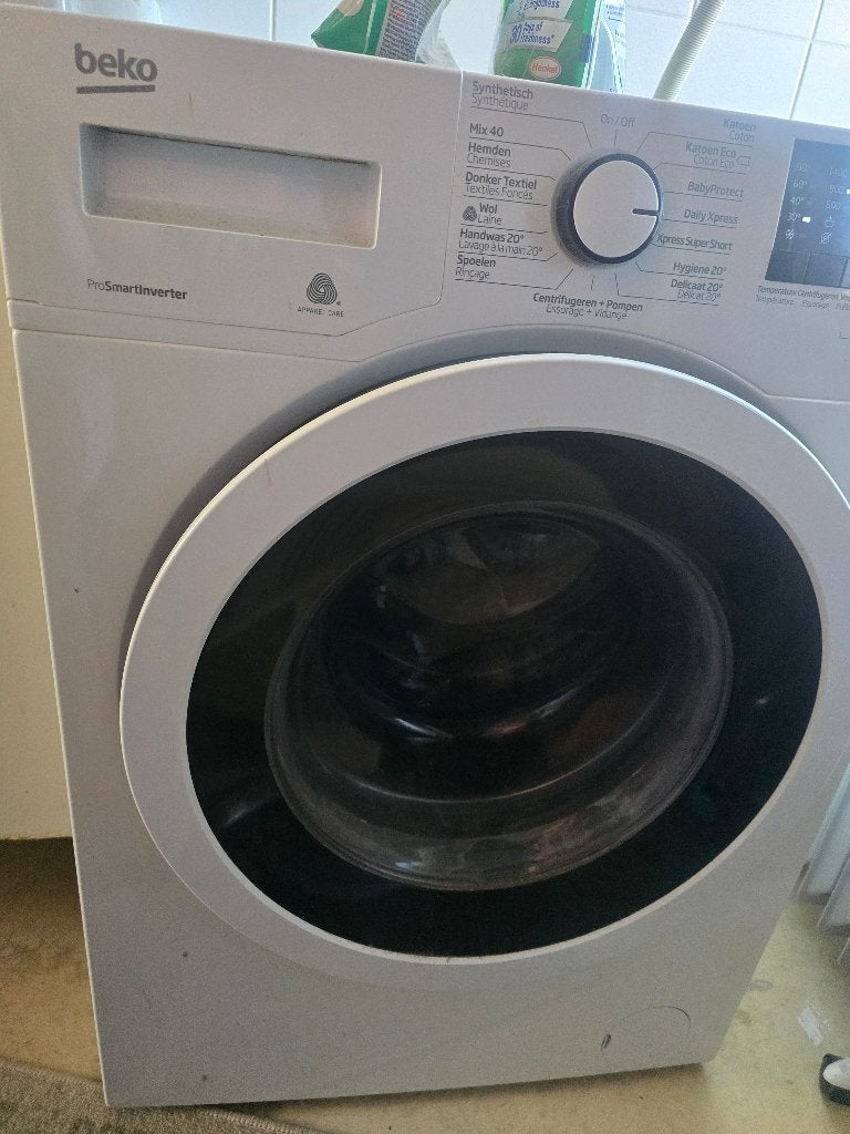 Wasmachine 7kg, Ophalen, Gebruikt, 85 tot 90 cm, 1200 tot 1600 toeren