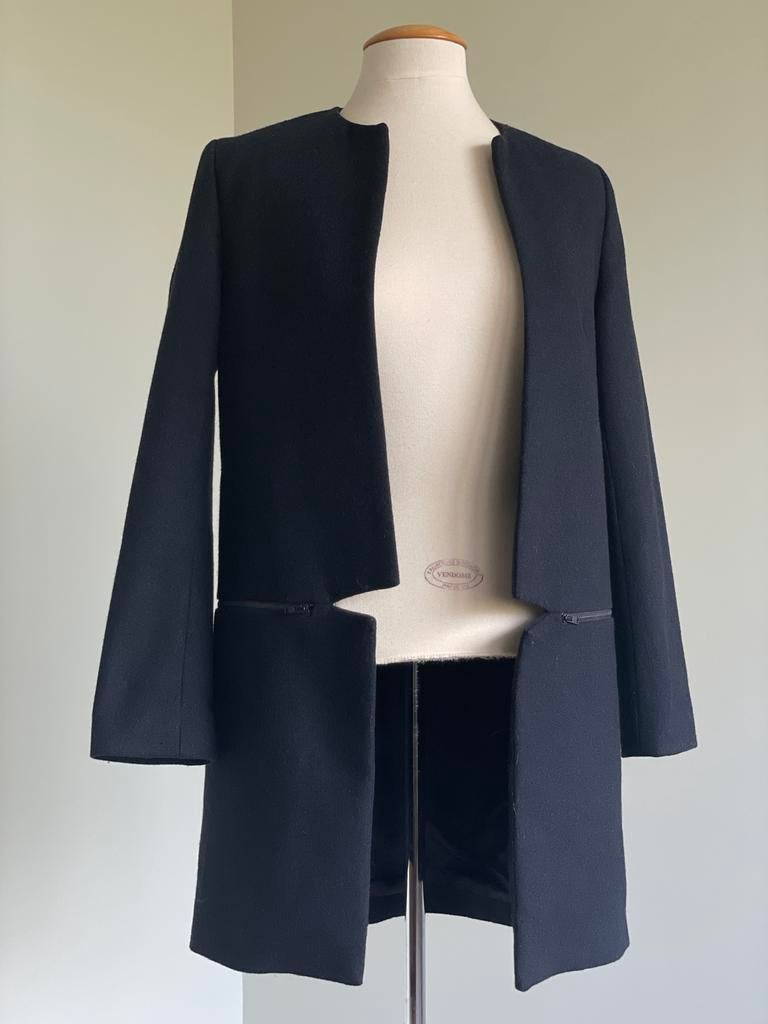 Samsøe Samsøe Hahn Jacket 3644 - XS  wol, Kleding | Dames, Ophalen of Verzenden, Zo goed als nieuw, Maat 34 (XS) of kleiner, Blauw