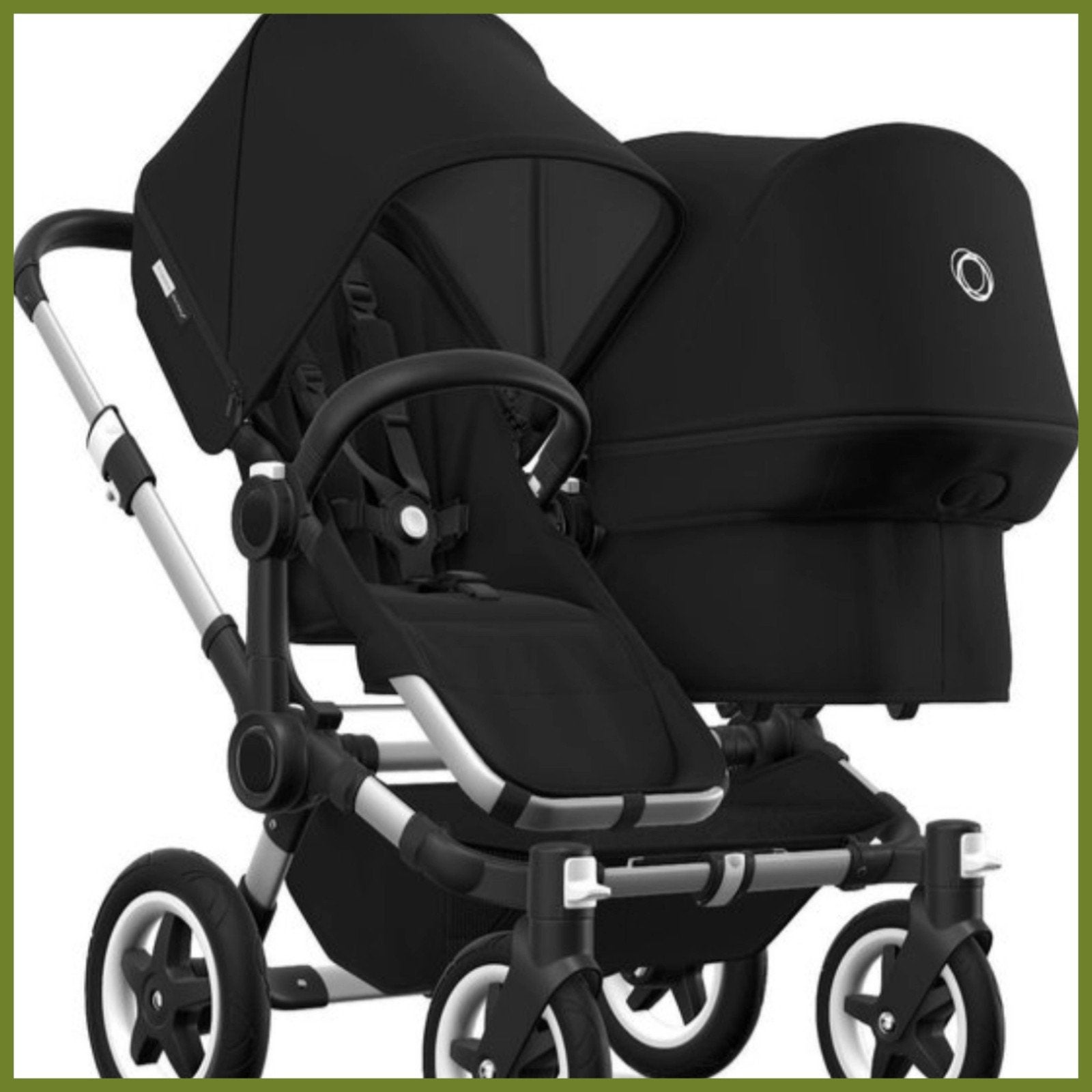 Bugaboo Donkey duo zwart, Ophalen, Gebruikt, Kinderwagen of Buggy