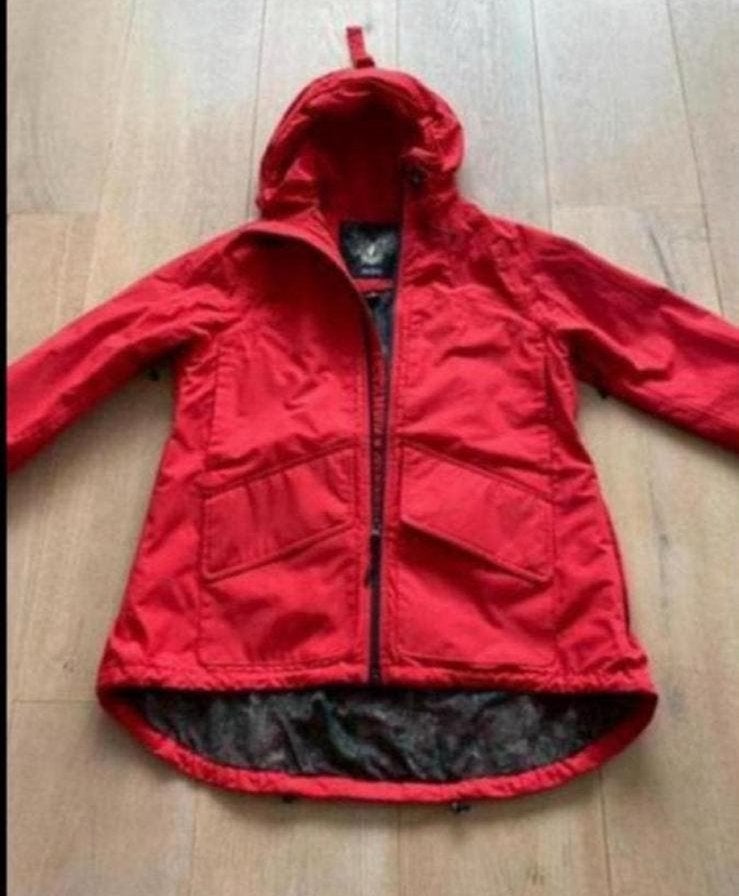 Nobis M nieuwstaat regenjas, Ophalen of Verzenden, Zo goed als nieuw, Maat 38/40 (M), Rood