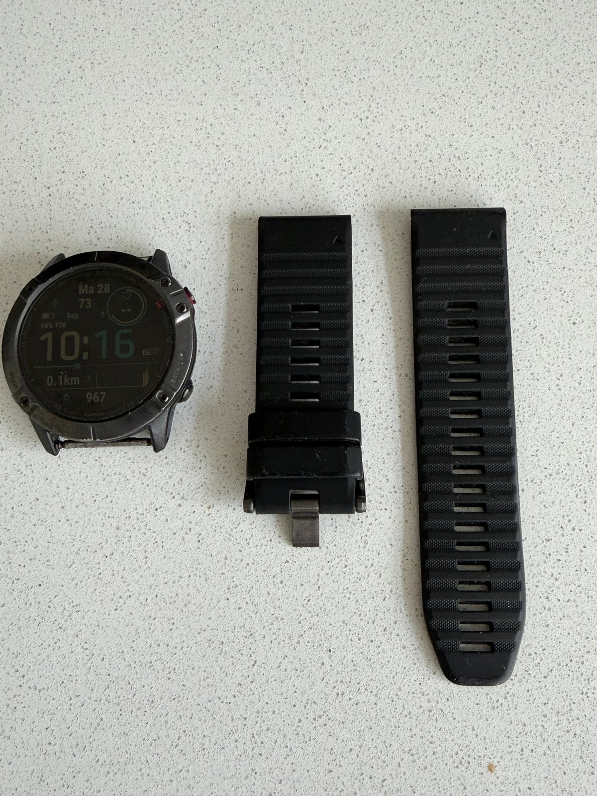 Garmin Fenix 6 x Sapphire 51 mm, Sieraden, Tassen en Uiterlijk, Ophalen, Gebruikt, Zwart, Waterdicht