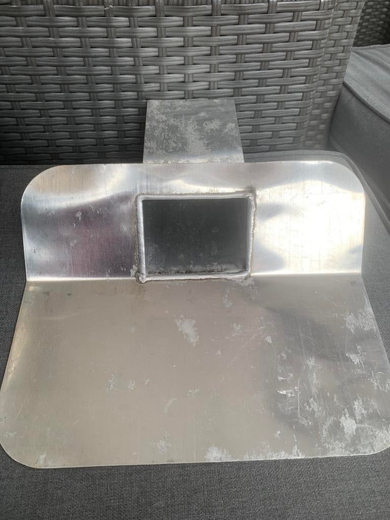 Aluminium kiezelbak / dakafvoer 60x100 mm 45, Doe-het-zelf en Verbouw, Buizen en Afvoer, Afvoer, Aluminium, Ophalen of Verzenden