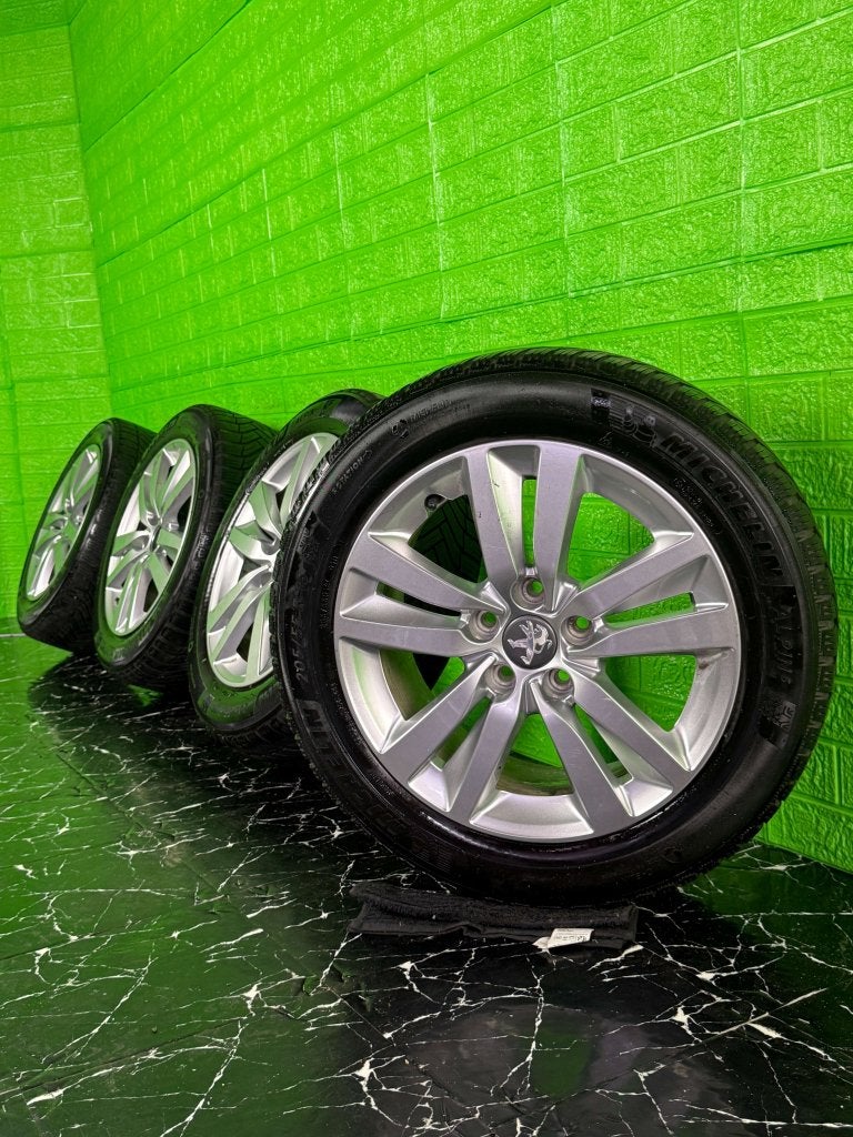 Originele Peugeot 308 velgen 16" 5x108 winterset michelin, Auto-onderdelen, Banden en Velgen, Niet ingevuld, Gebruikt, 16 inch