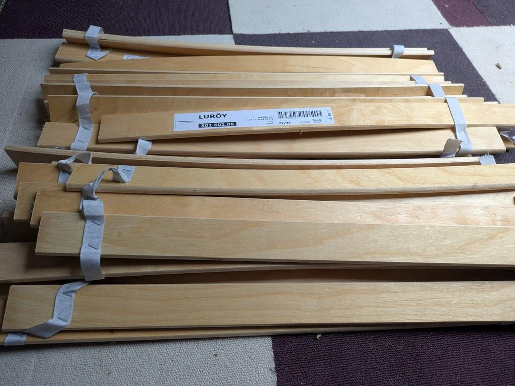 Lattenbodem Ikea 2x, Ophalen of Verzenden, Eenpersoons, Hout, 70 cm of minder