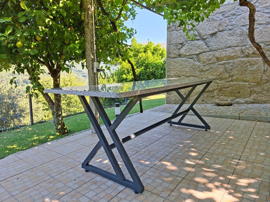Granieten tafel op maat | Binnen & buiten | Handgemaakt, Huis en Inrichting, Tafels | Eettafels, Overige materialen, Vijf personen of meer