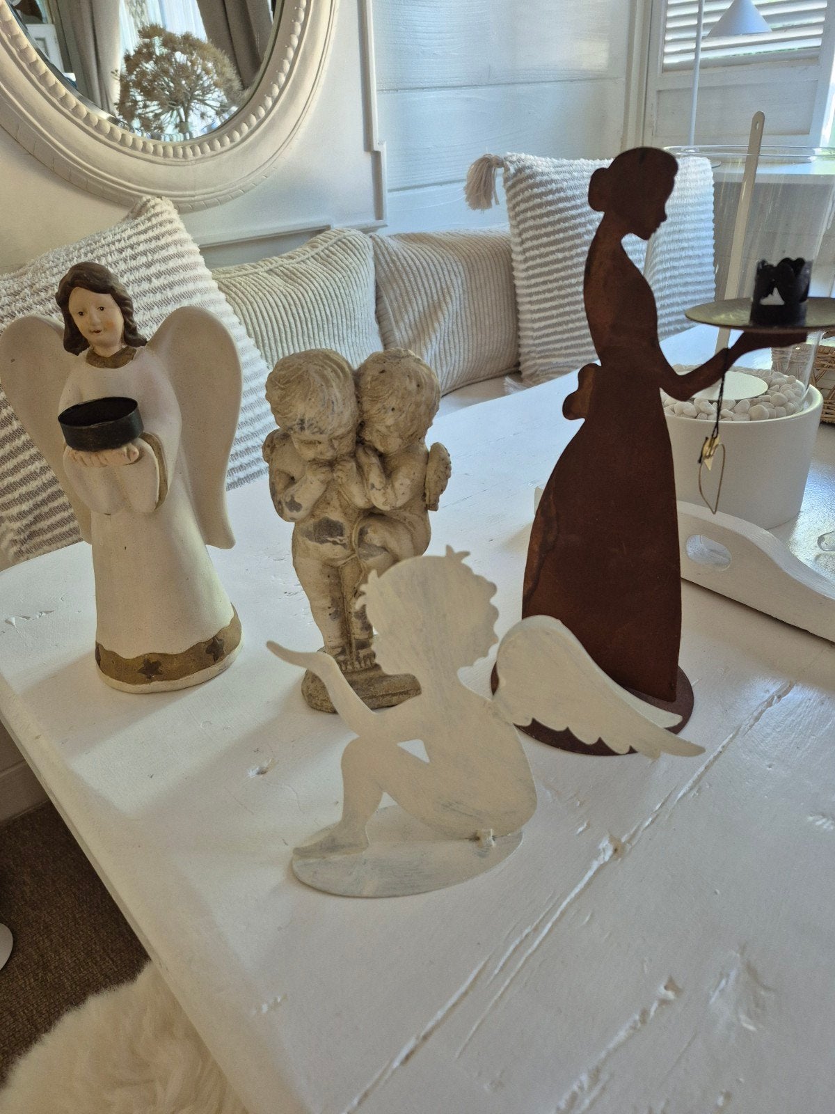 Engeltjes decoratie - Leuk voor brocante inrichting, Ophalen of Verzenden
