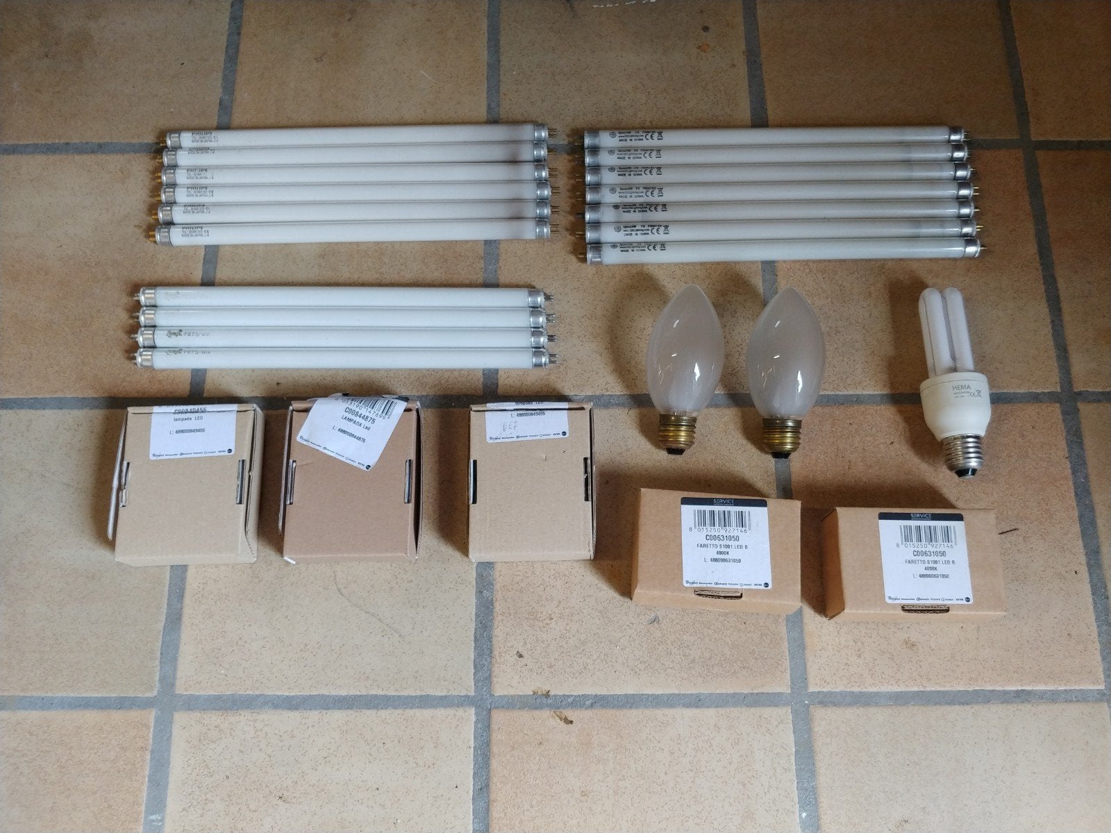 Partij losse lampen, Ophalen of Verzenden, Gebruikt, Led-lamp