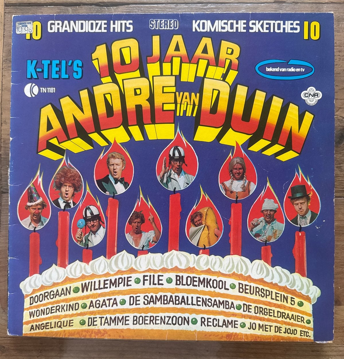 K-Tel's 10 Jaar André van Duin LP - Grandioze Hits, Cd's en Dvd's, Vinyl | Nederlandstalig, Ophalen of Verzenden, Gebruikt, Overige genres