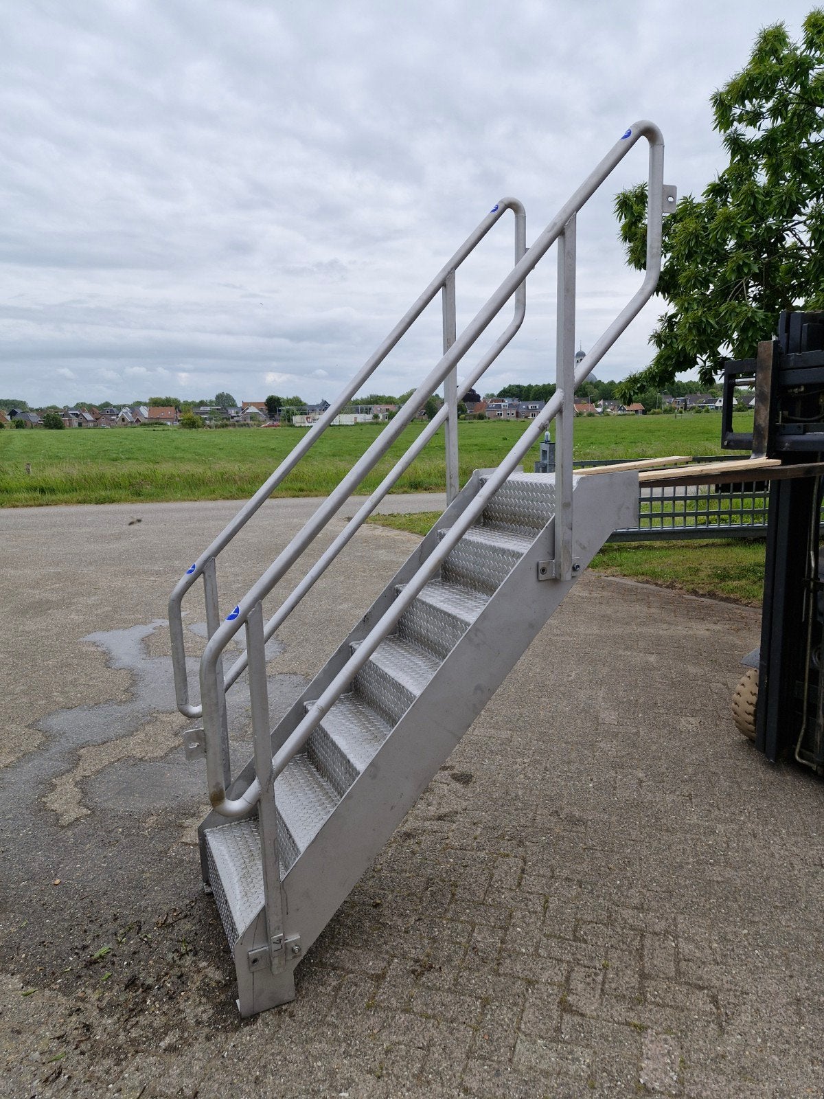 RVS Zwemtrap, Doe-het-zelf en Verbouw, Ladders en Trappen, Ophalen, Nieuw, Minder dan 2 meter