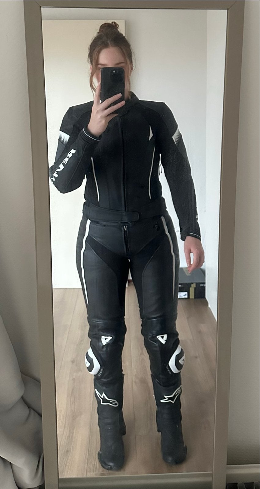 Rev'it! Xena 4 dames motorpak (jas en broek) met protectie, Motoren, Kleding | Motorkleding, Ophalen of Verzenden, Tweedehands