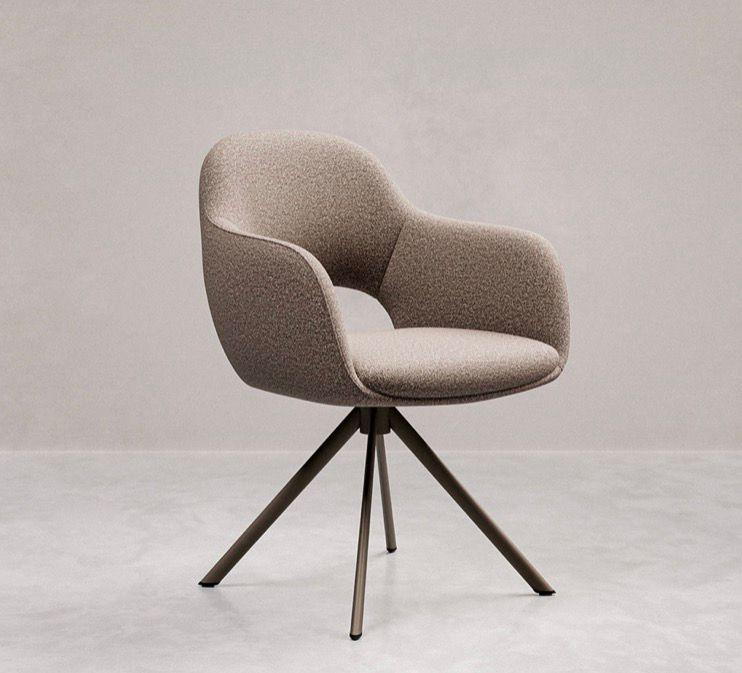 Table du sud - eetkamerstoelen bresso x4, Ophalen, Bruin, Table du sud, Zo goed als nieuw