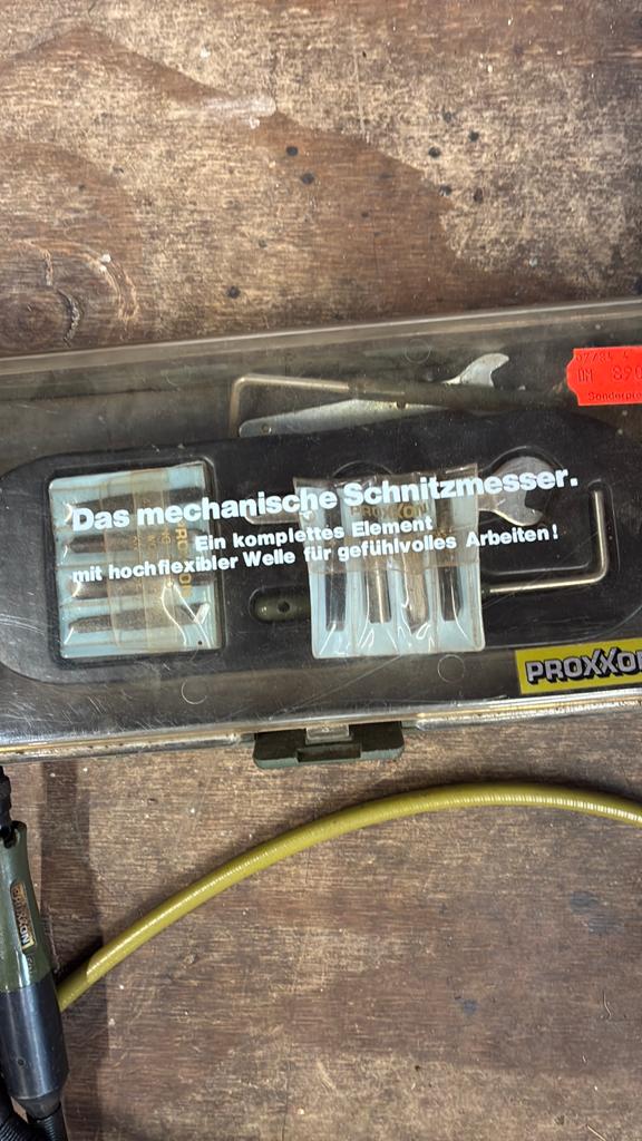 Proxxon Houtsnijset met flexibele as en beitels, Doe-het-zelf en Verbouw, Gereedschap | Handgereedschap, Ophalen of Verzenden