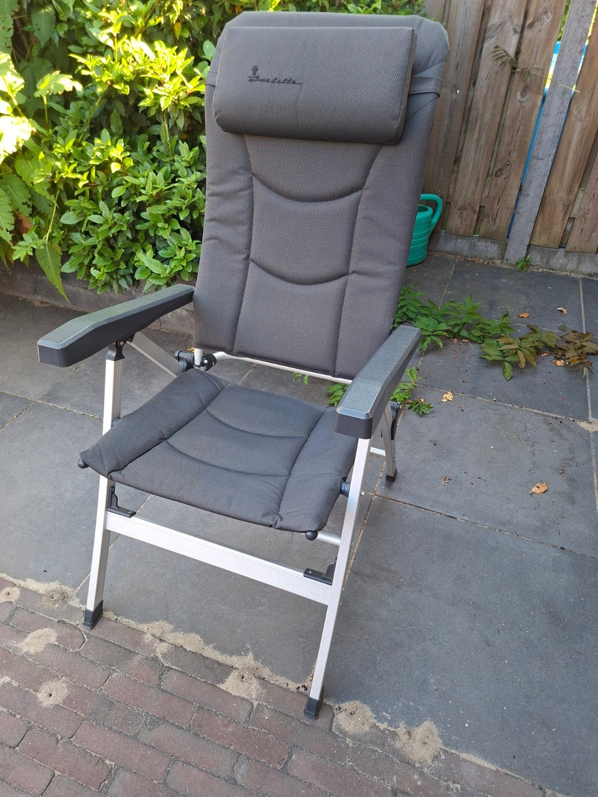 2x Isabella Thor standenstoel - Dark Grey, Ophalen, Zo goed als nieuw, Campingstoel