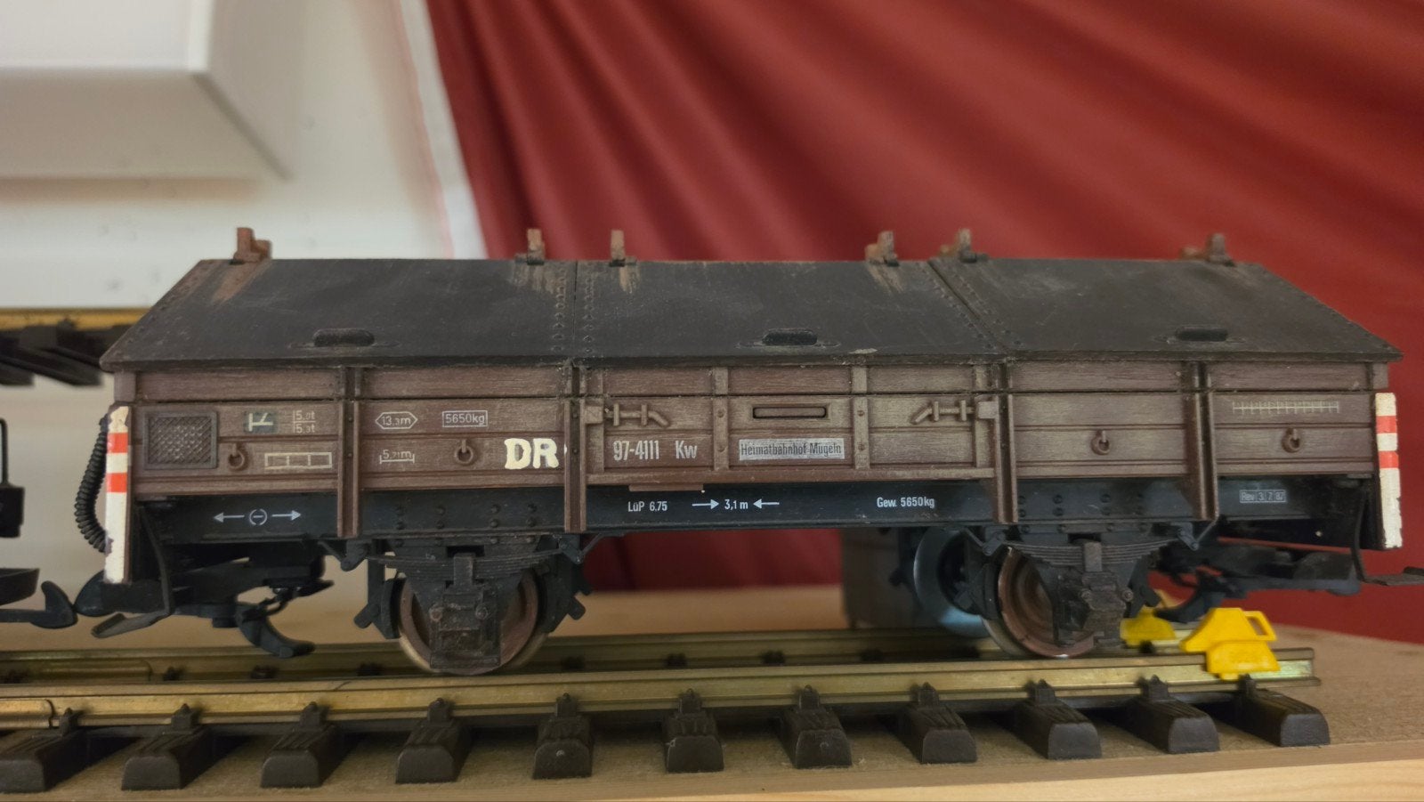 leuke lgb wagon, verouderd en met metalen wielen, Hobby en Vrije tijd, Modeltreinen | Overige schalen, Gebruikt, Gelijkstroom