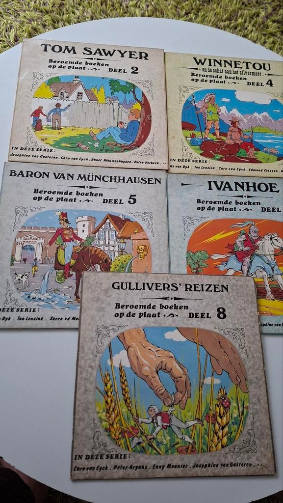5 Klassieke Verhalen op vinyl- 2,50 per LP, 5 voor 10€, Ophalen, Zo goed als nieuw, Diverse auteurs, Fictie algemeen