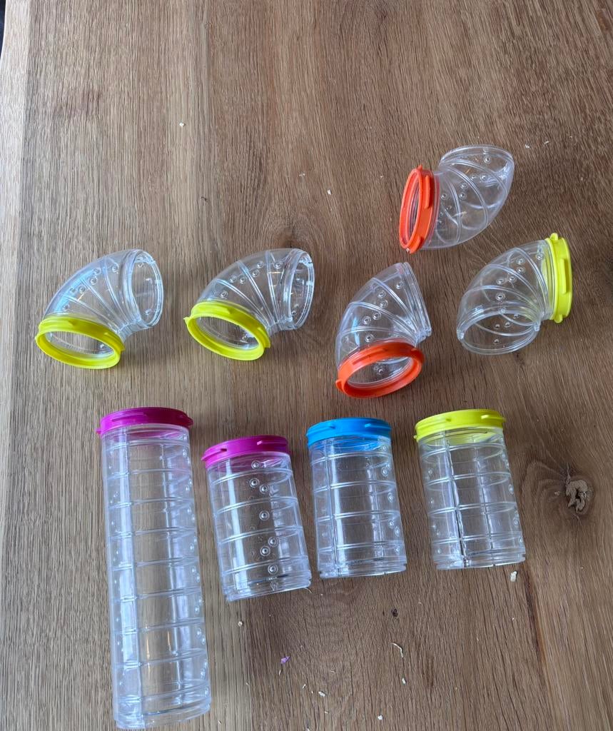 Ferplast buizenset en huisje, Dieren en Toebehoren, Ophalen of Verzenden, Minder dan 75 cm, Kooi, Minder dan 60 cm