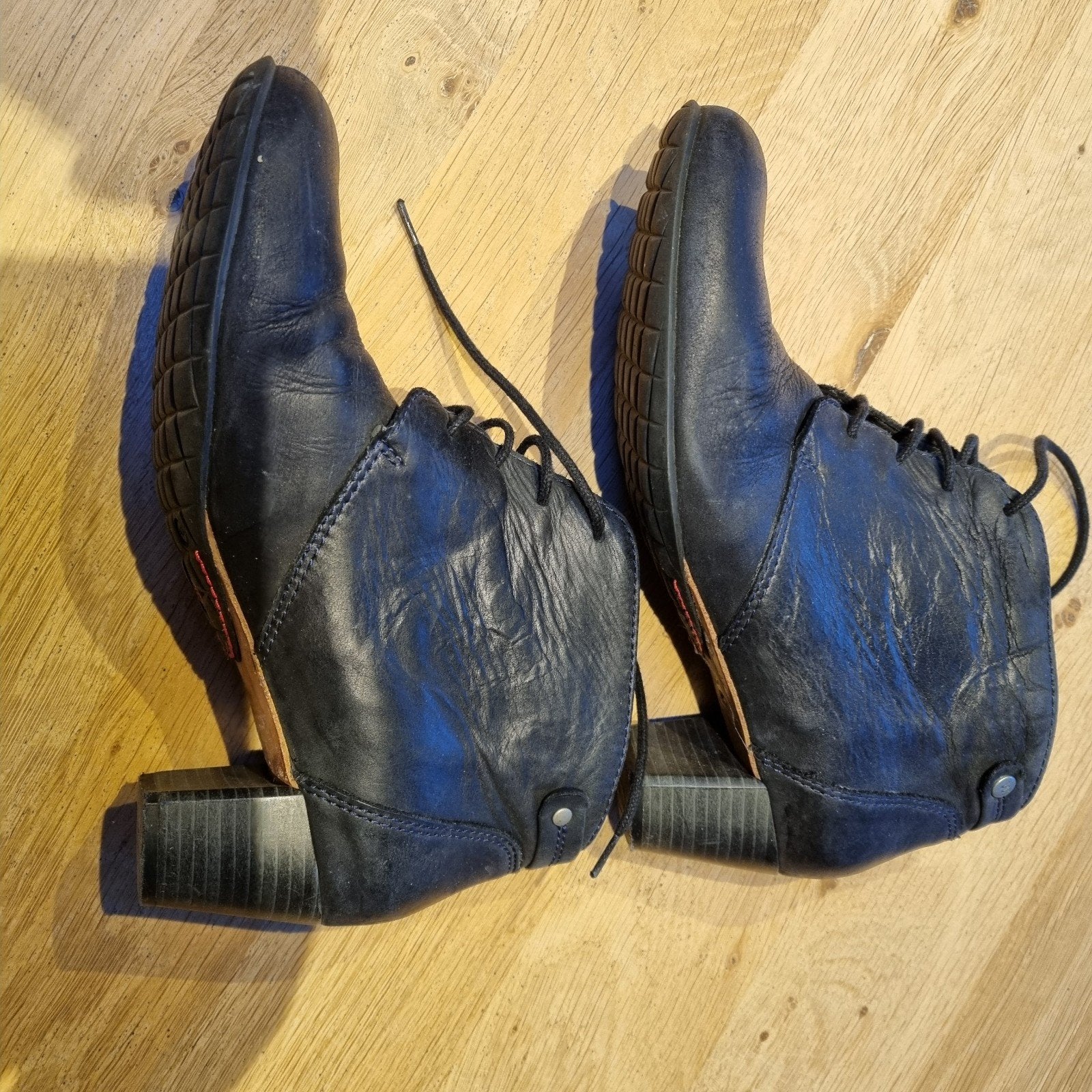 Zacht Leren Wolky Laarsjes maat 40, Kleding | Dames, Schoenen, Ophalen of Verzenden, Zo goed als nieuw, Zwart